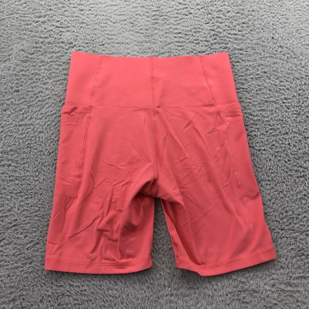 OFFLINE By Aerie Real Me Biker Shorts Womens Medium Pink High Rise 7 In Pockets